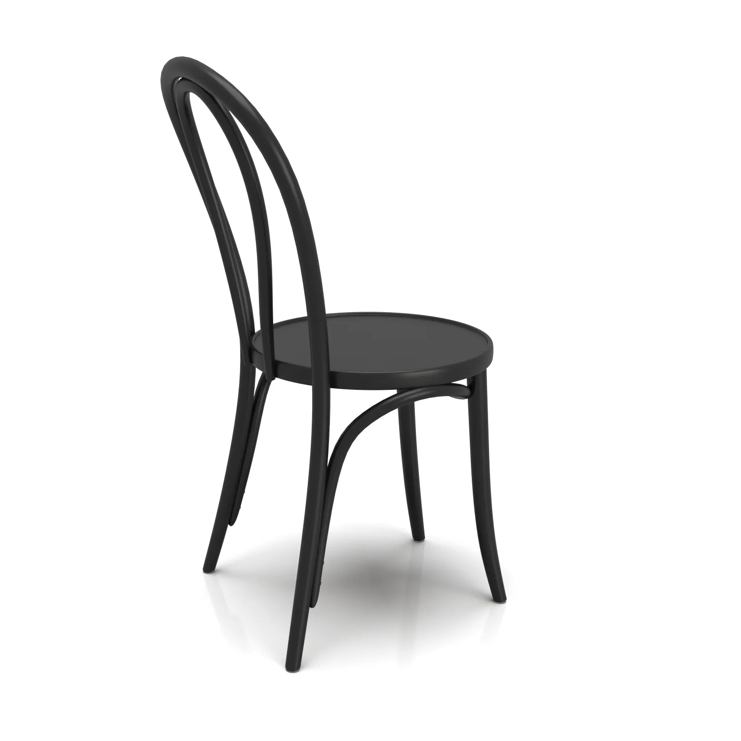 CH335 Black Cafe Chair PBR 3D Model_06